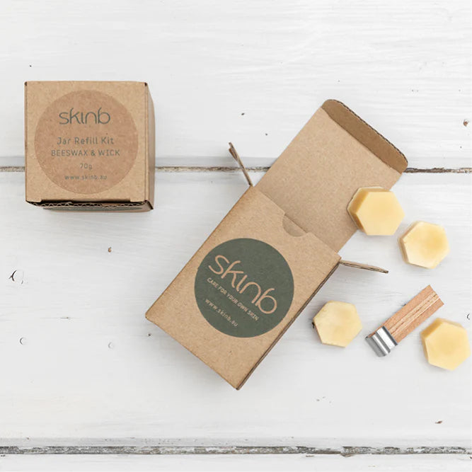 skinb Glass Jar Refill Candle Kit