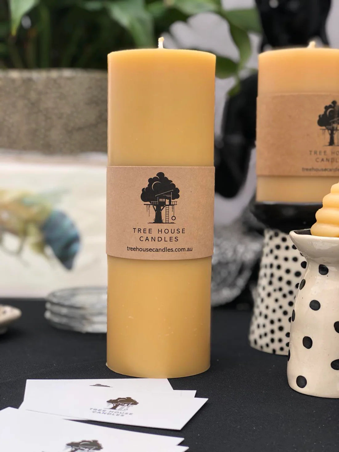 'Tree House' 3XL Beeswax Pillar Candle