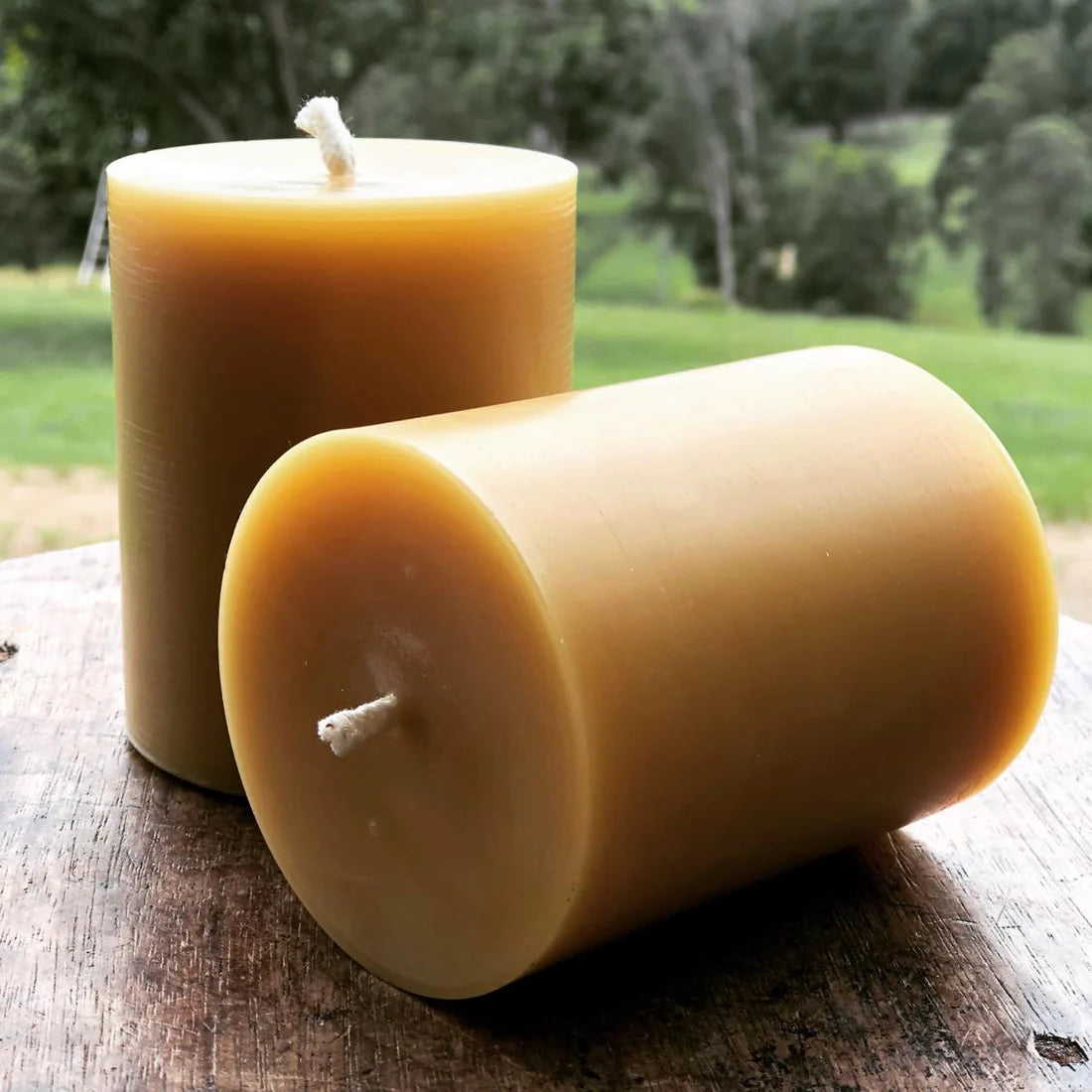 'Tree House' Medium Beeswax Pillar Candle