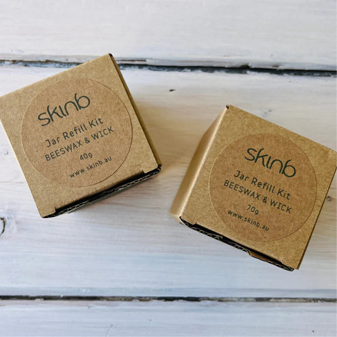 skinb Glass Jar Refill Candle Kit