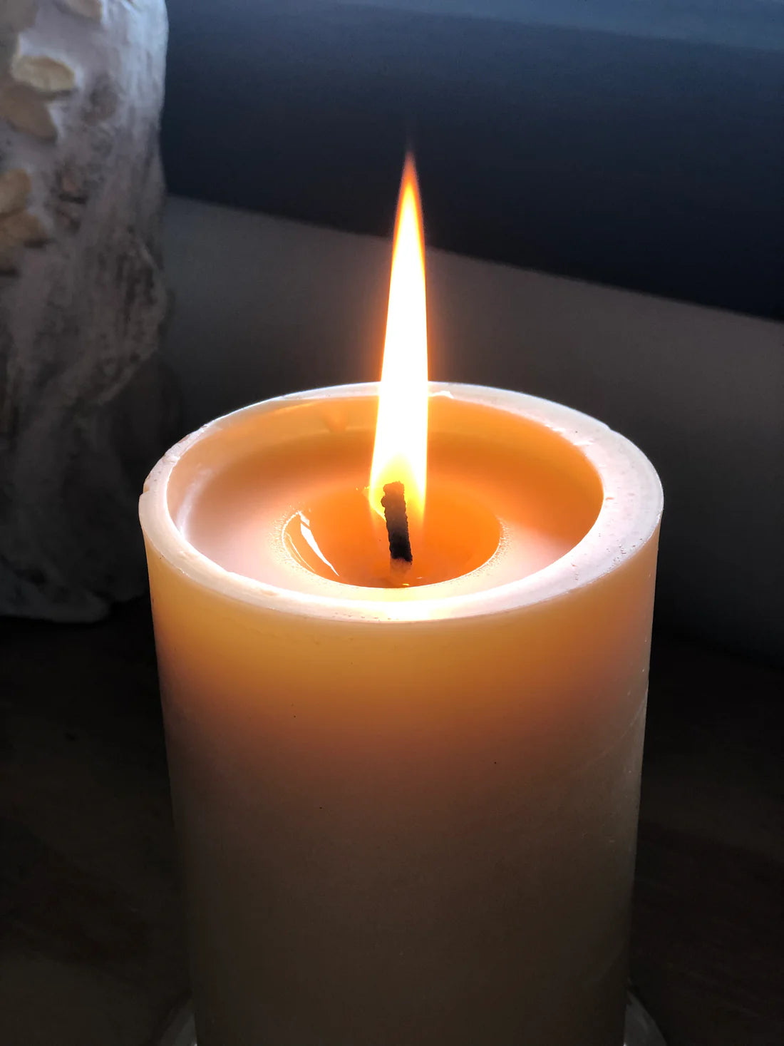 'Tree House' Large Beeswax Pillar Candle