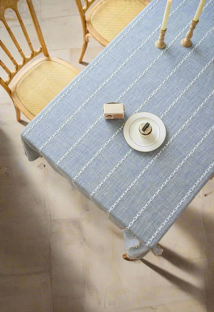Melrose Cotton Linen Tablecloth