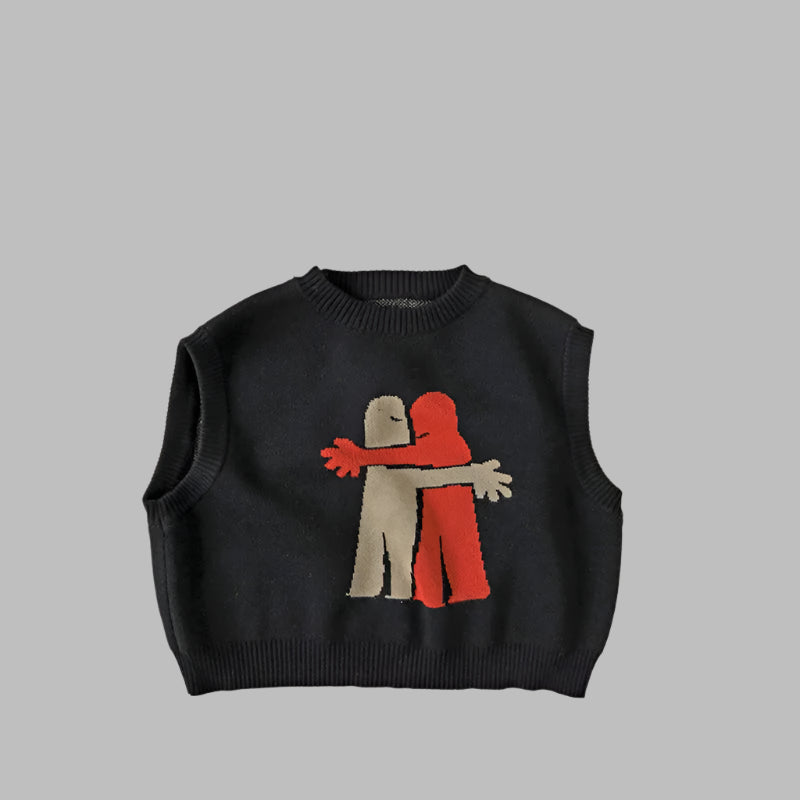 Retro Pop Sleeveless Jumper