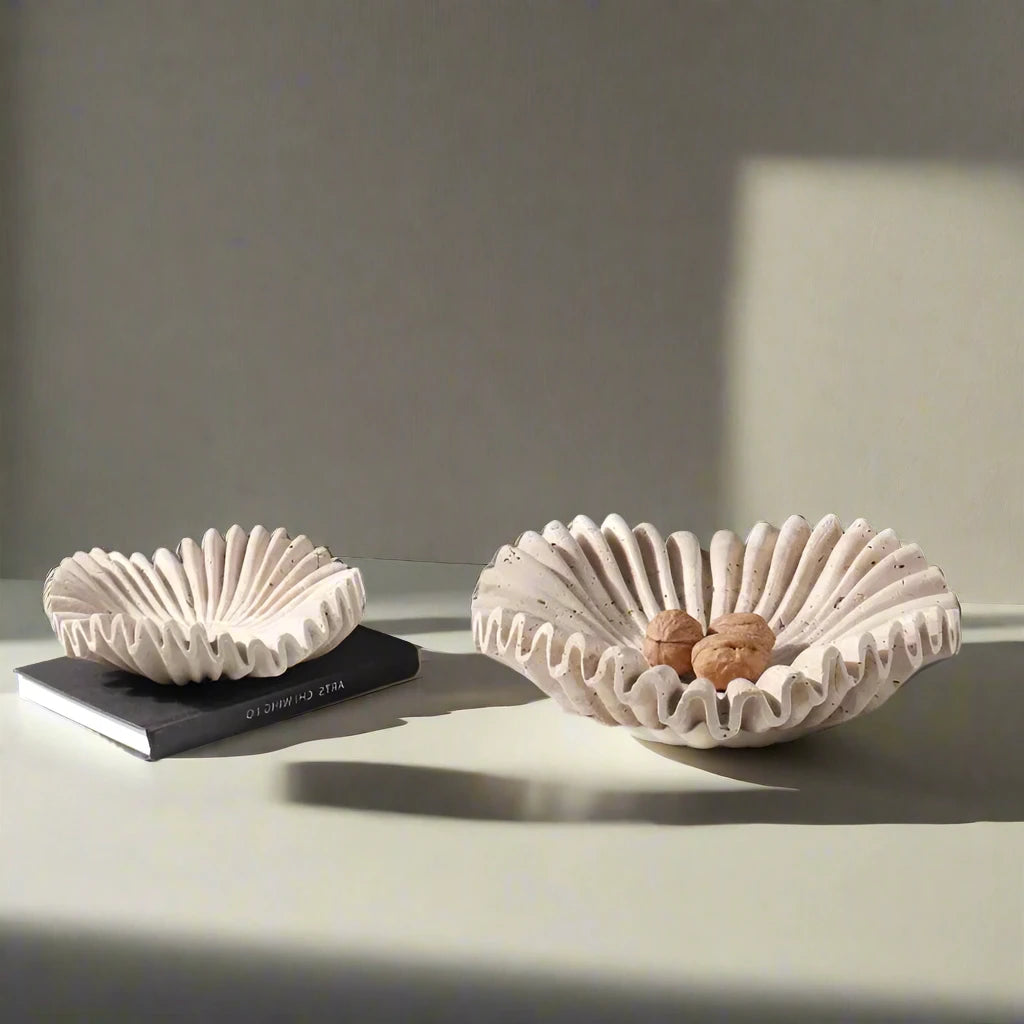 'Ruffle' Exquisite Marble Bowl