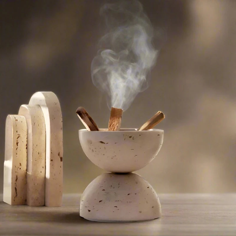 10cm Wabi-Sabi Style 9 Holes Sphere Incense Burner