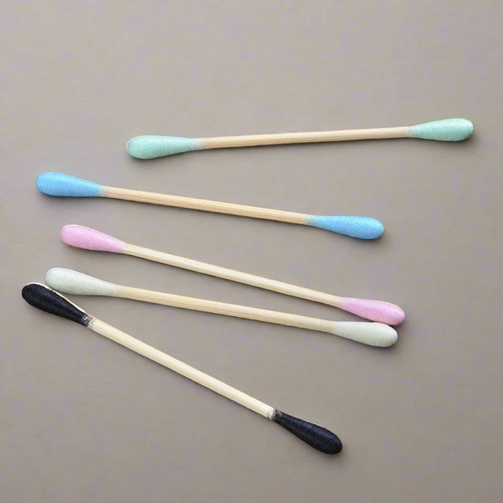 1000Pcs COLOUR MIX Bamboo Cotton Buds