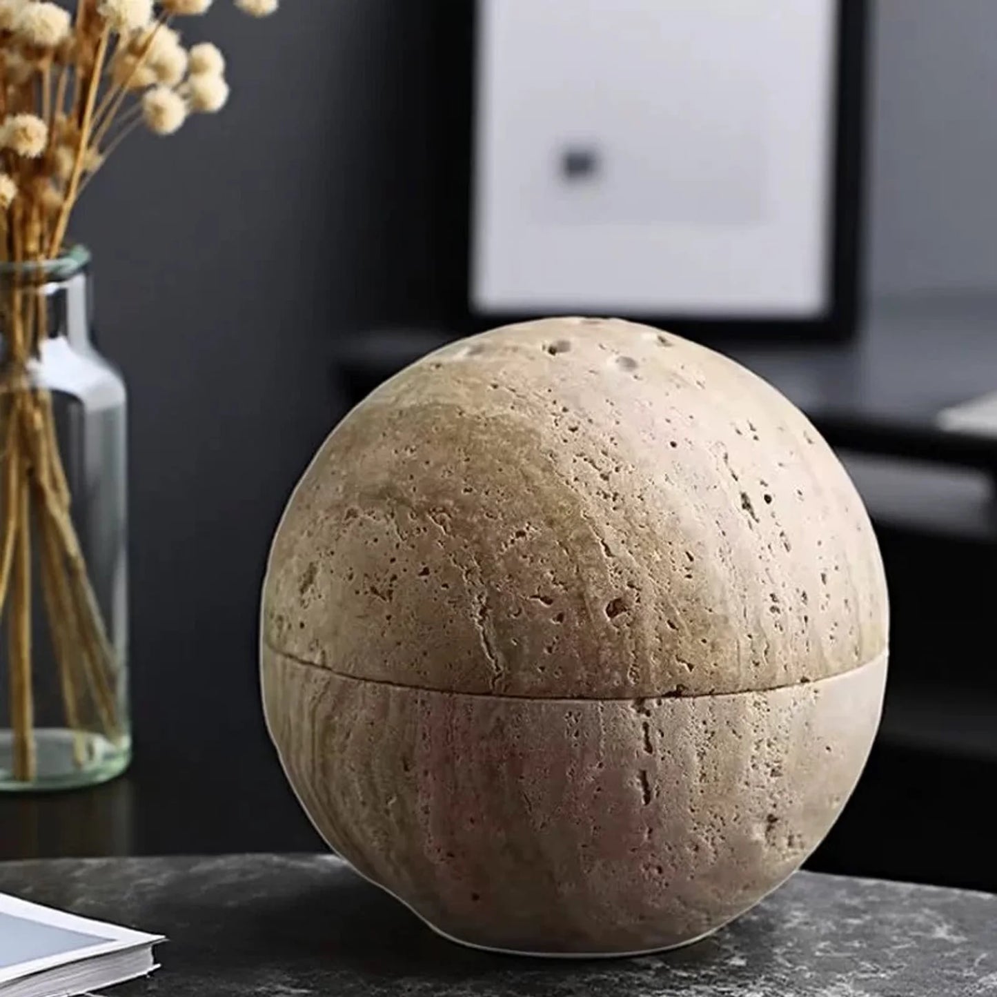 10cm Wabi-Sabi Style 9 Holes Sphere Incense Burner