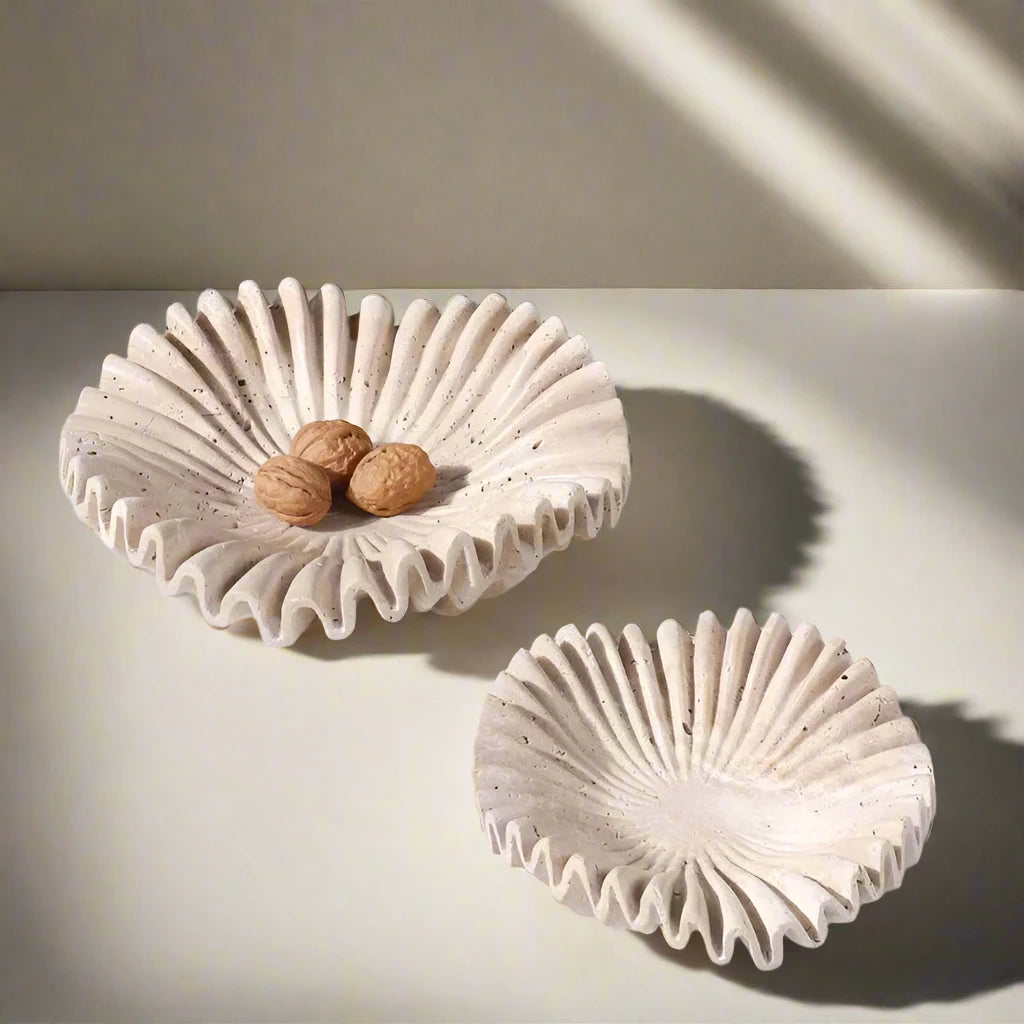 'Ruffle' Exquisite Marble Bowl