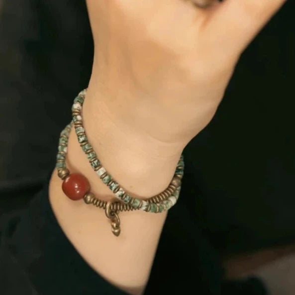 Green Spot Jasper Bracelet