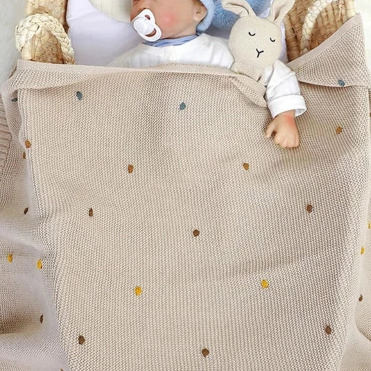 Polka Dot Baby Blanket