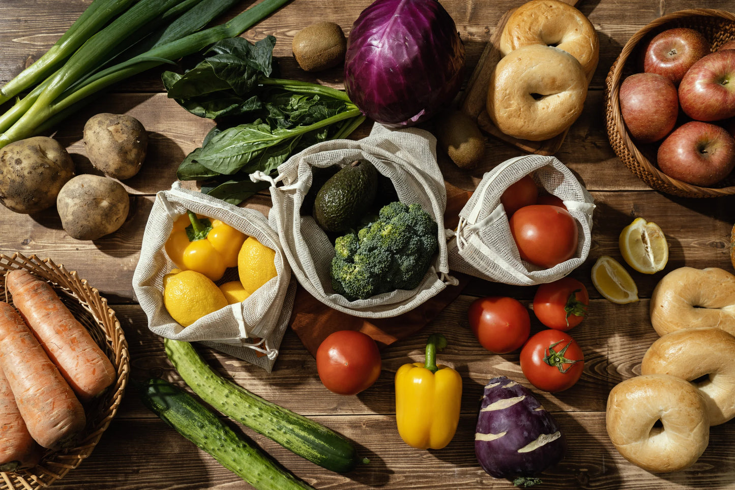 Earth On Us Hemp Produce Bag 3 Pack