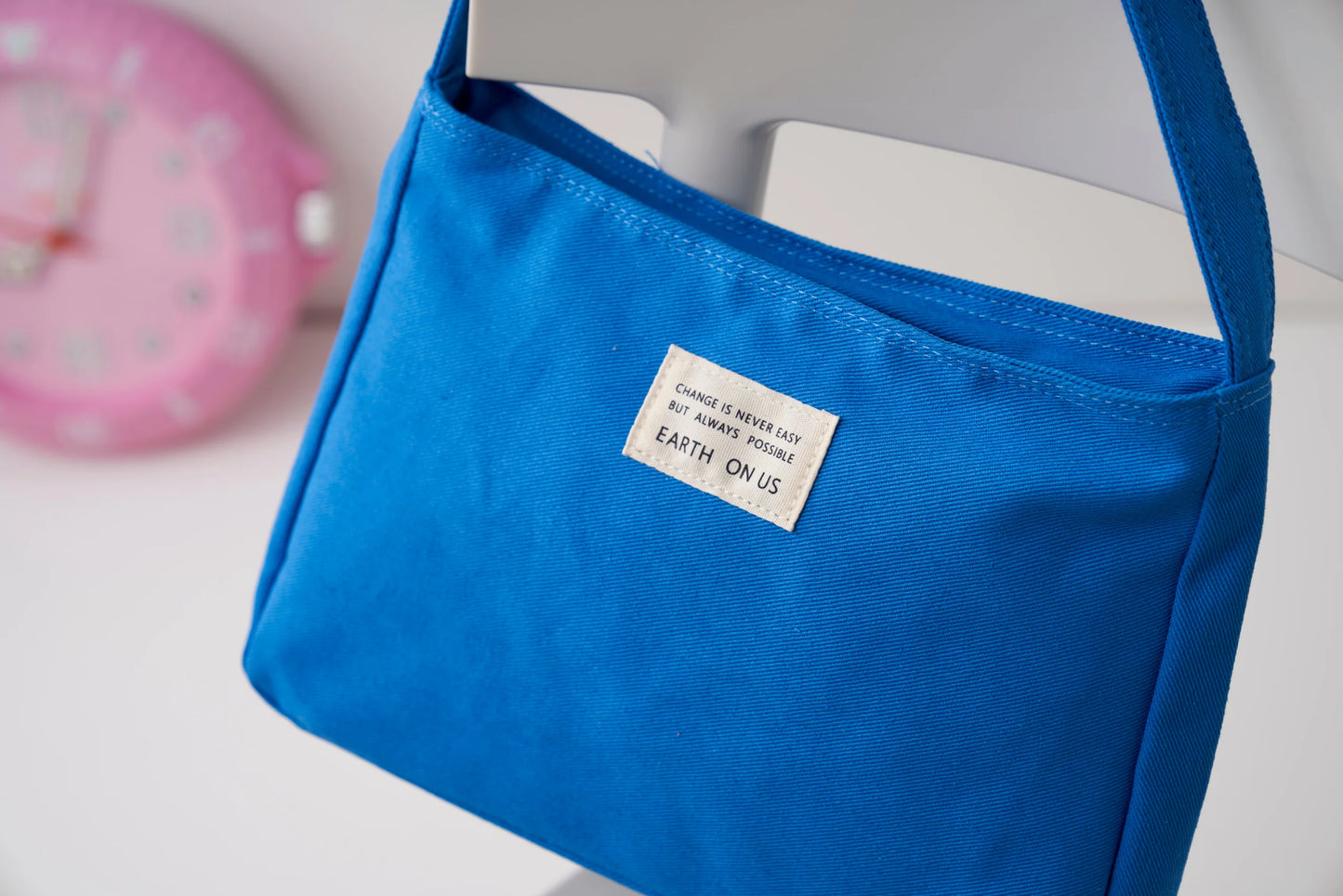 Earth On Us Cotton Mini Bag French Blue