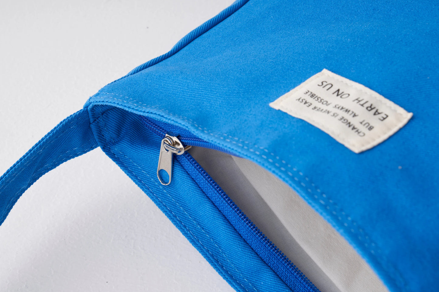Earth On Us Cotton Mini Bag French Blue
