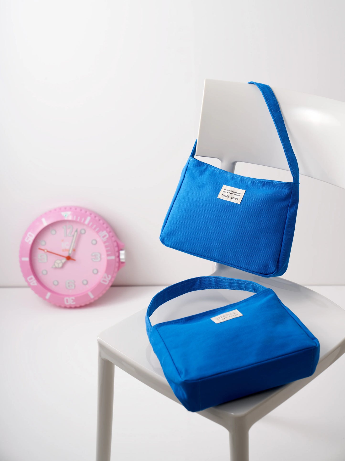 Earth On Us Cotton Mini Bag French Blue