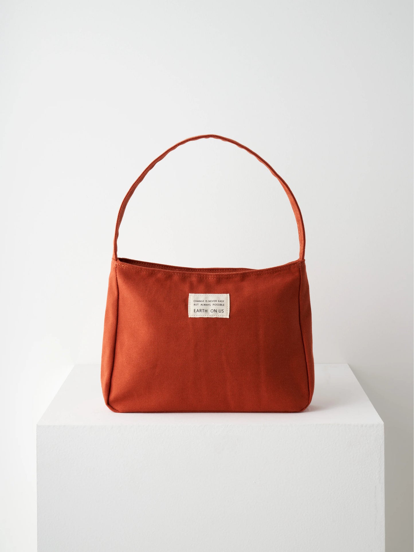 Earth on Us Cotton Mini Bag Red Brick