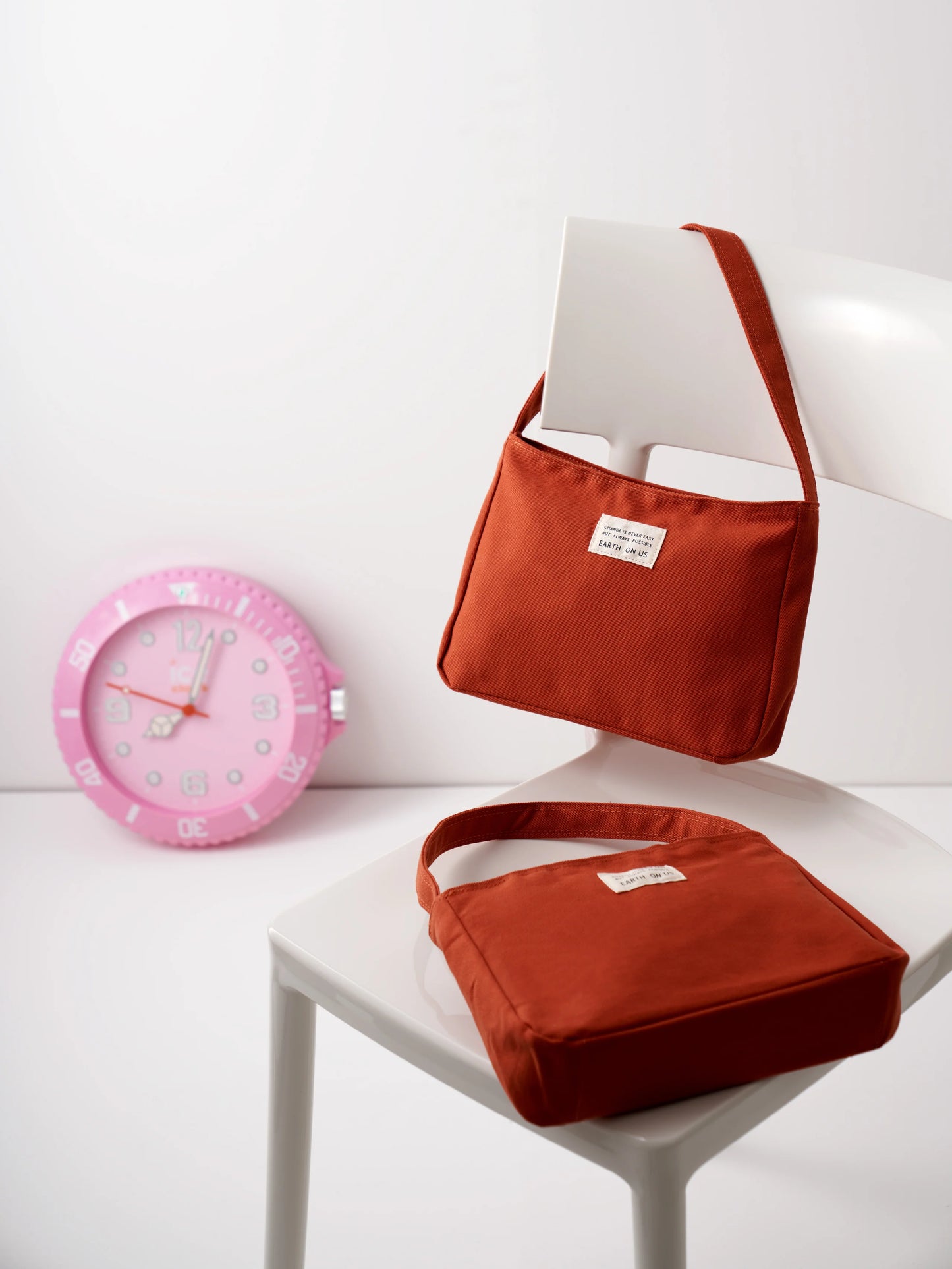 Earth on Us Cotton Mini Bag Red Brick