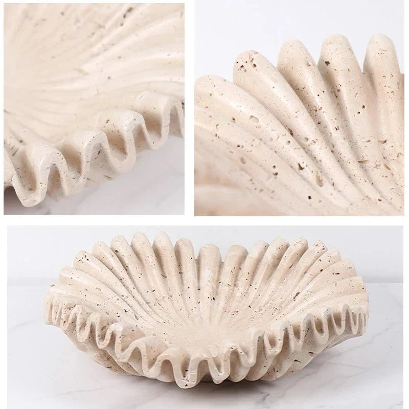 'Ruffle' Exquisite Marble Bowl