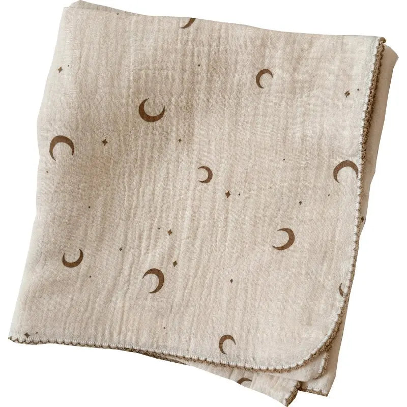Floral 100 x 100 cm Bamboo Cotton Muslin Wrap
