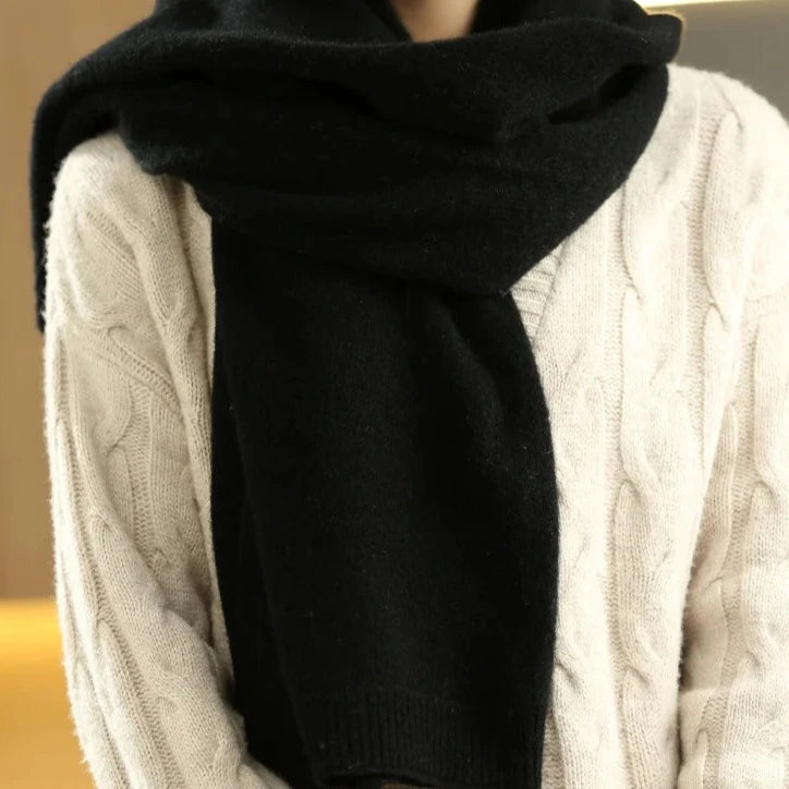 Four Seasons Cashmere Scarf Black