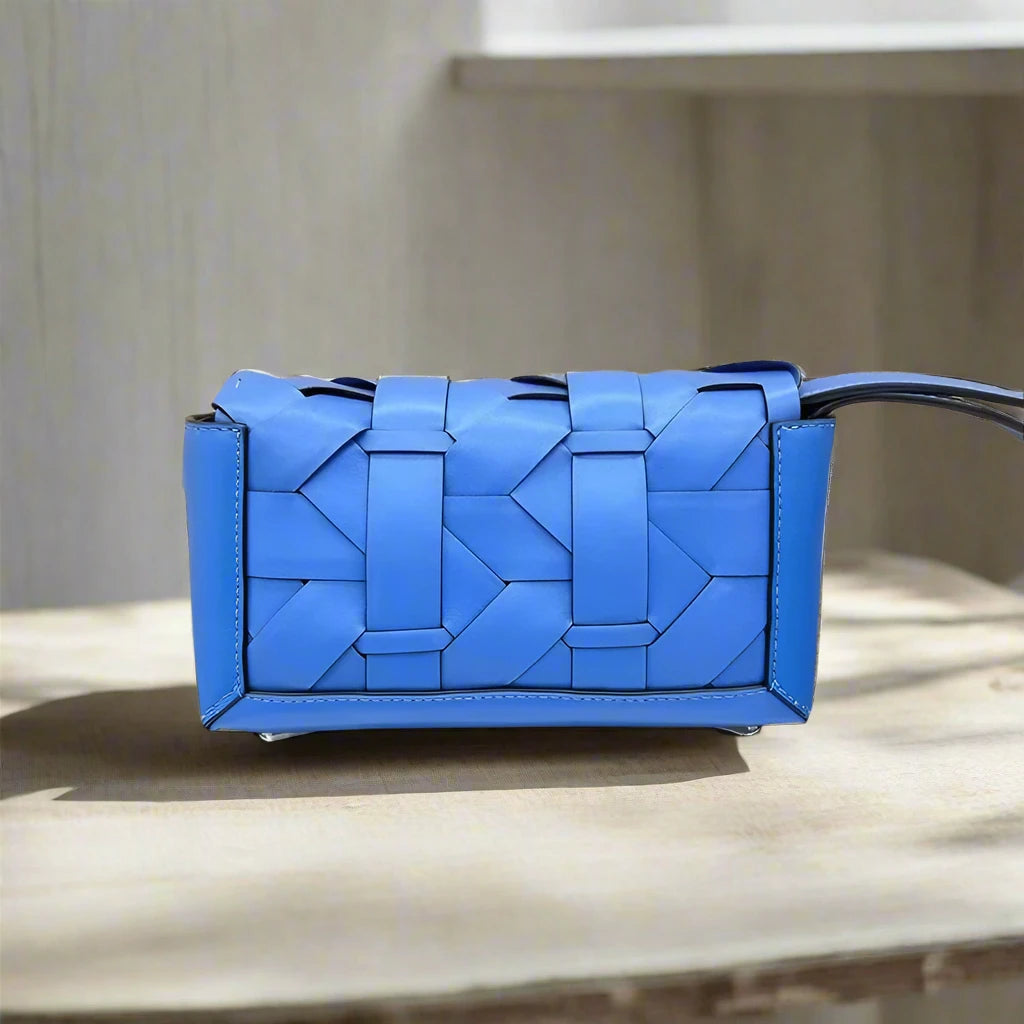 The Woven Affair Crossbody Bag Blue