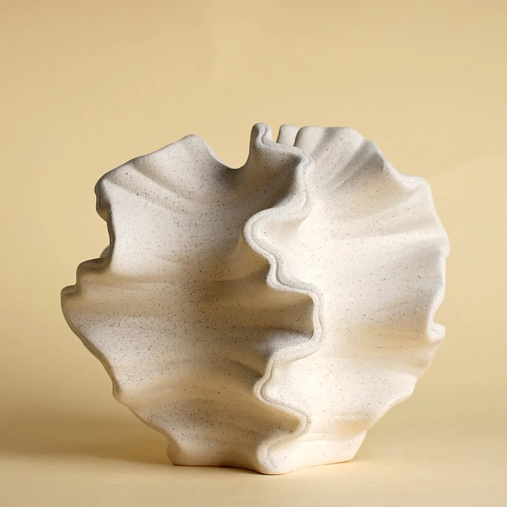 Nordic White Coral Vase